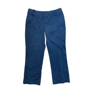 EUC Banana Republic Martin Fit Stretch Womens Sz 6 Black Dress Pants Cotton Work